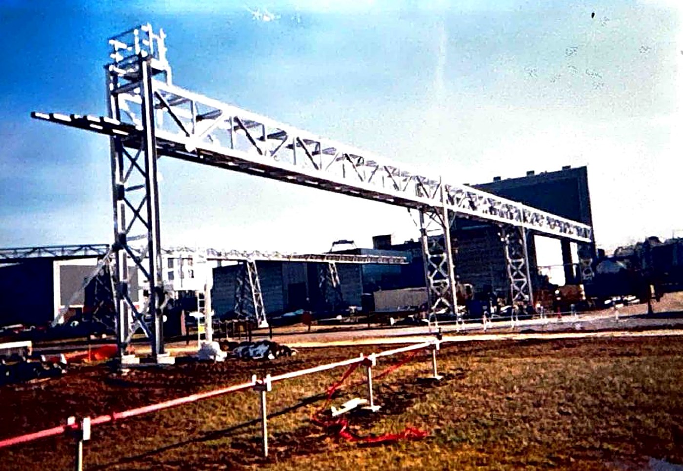 Jet fuel line pipe bridge at Arnold Air Force Base