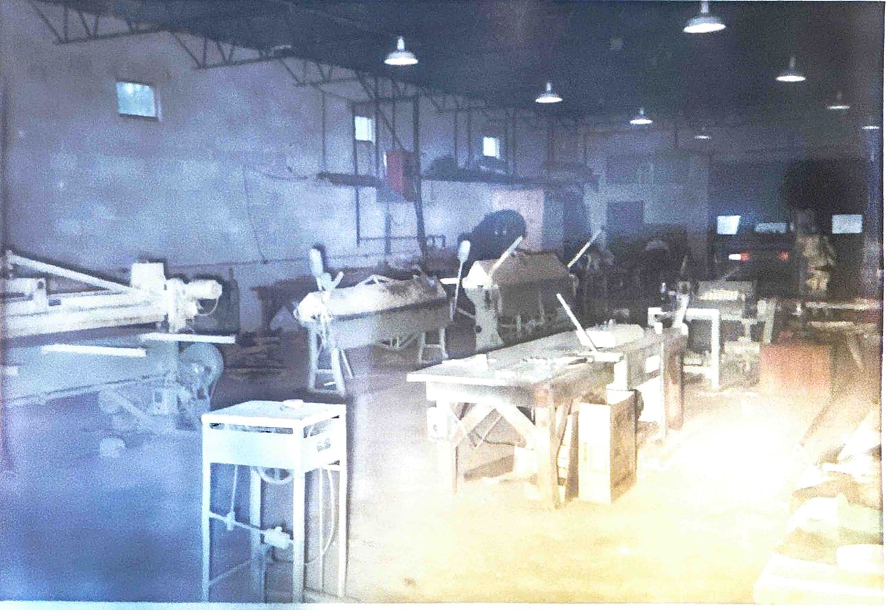 Balco's original sheet metal fabrication shop, 1965