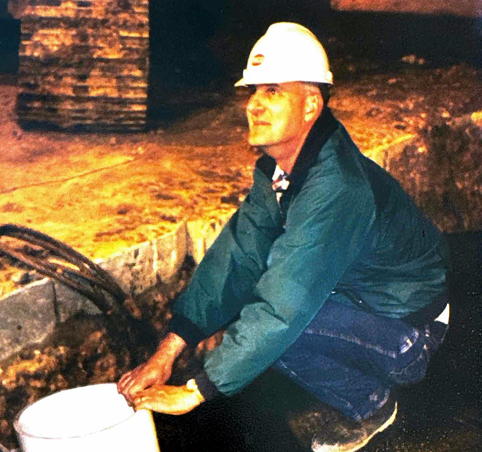 Clifford Bubba Balzli Jr. on a jobsite