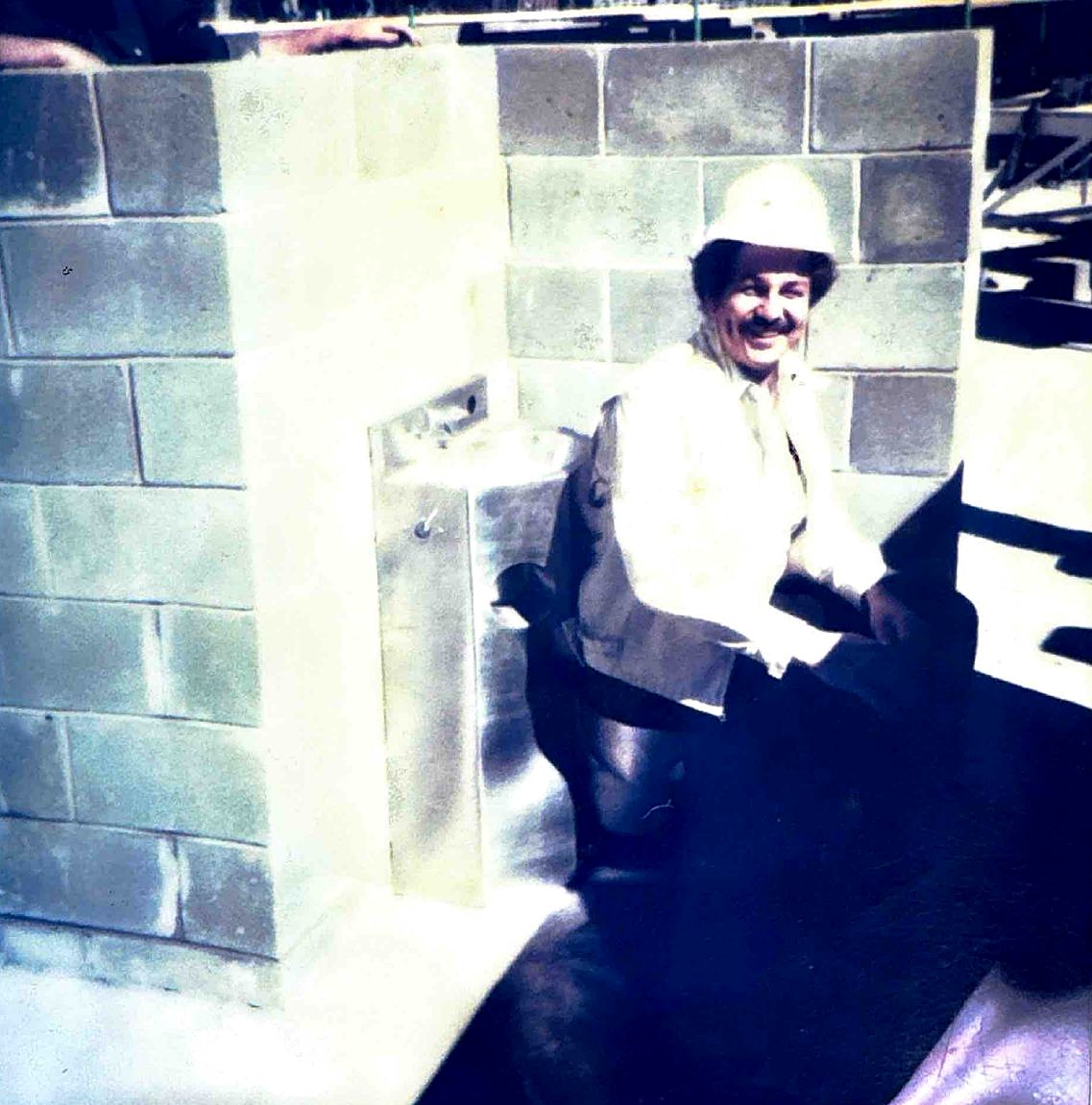 Carl Ashmore in an unfinished cell at the St. Clair County correctional facility