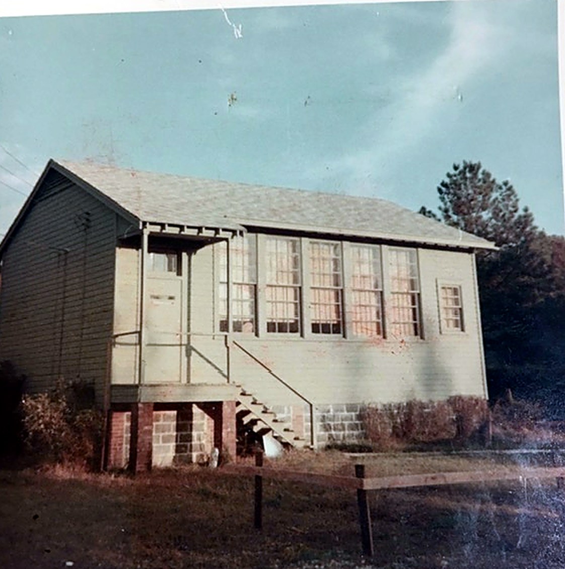 Balco's one-room schoolhouse office in Alton, Alabama